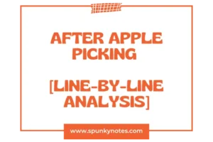 After Apple Picking [Line-by-Line Analysis]