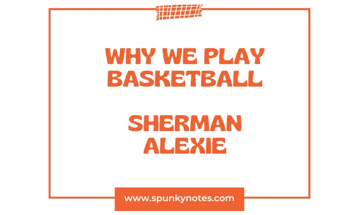 Why We Play Basketball by Sherman Alexie