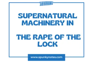 Supernatural Machinery in The Rape of The Lock