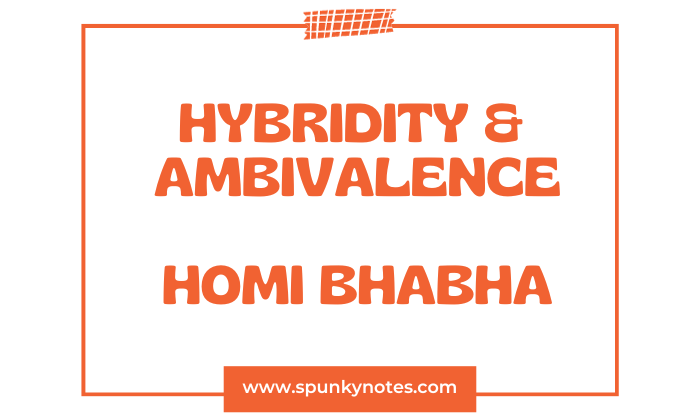 Hybridity and Ambivalence by Homi Bhabha