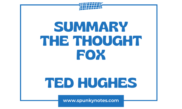 The Thought Fox Summary