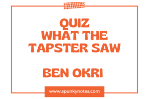 What The Tapster Saw Quiz