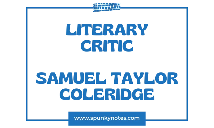 Samuel Taylor Coleridge as critic