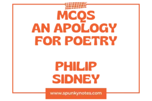 An Apology for Poetry MCQs