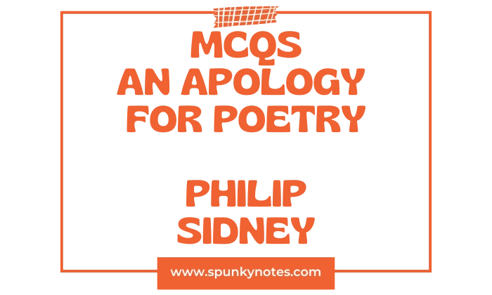An Apology for Poetry MCQs