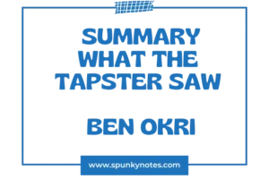 What The Tapster Saw Summary