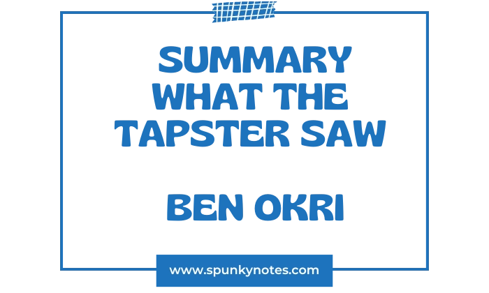 What The Tapster Saw summary