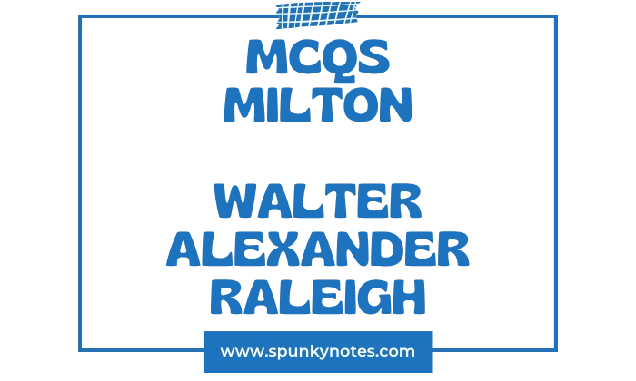 Milton MCQs
