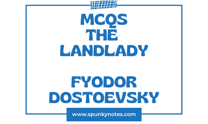 The Landlady MCQs